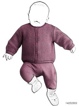 MOLDE CONJUNTO 2 PIEZAS BEBE 2503