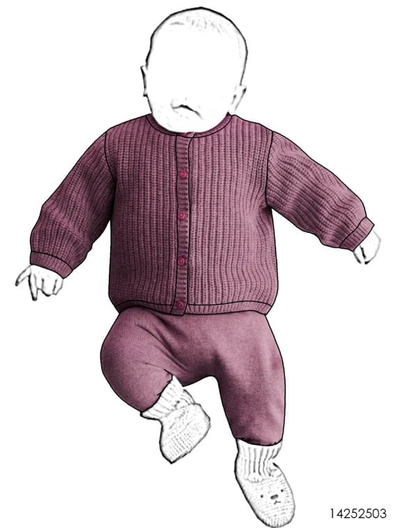 MOLDE CONJUNTO 2 PIEZAS BEBE 2503