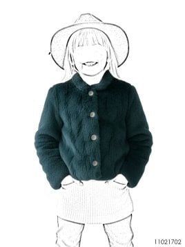 CHAQUETA DE PIEL NIÑA 1702