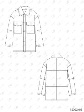 MOLDE CHAQUETA OVERSIZE HOMBRE 2405