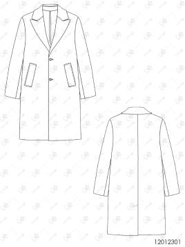 MOLDE ABRIGO BASICO HOMBRE 2301