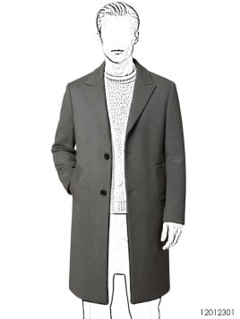 MOLDE ABRIGO BASICO HOMBRE 2301