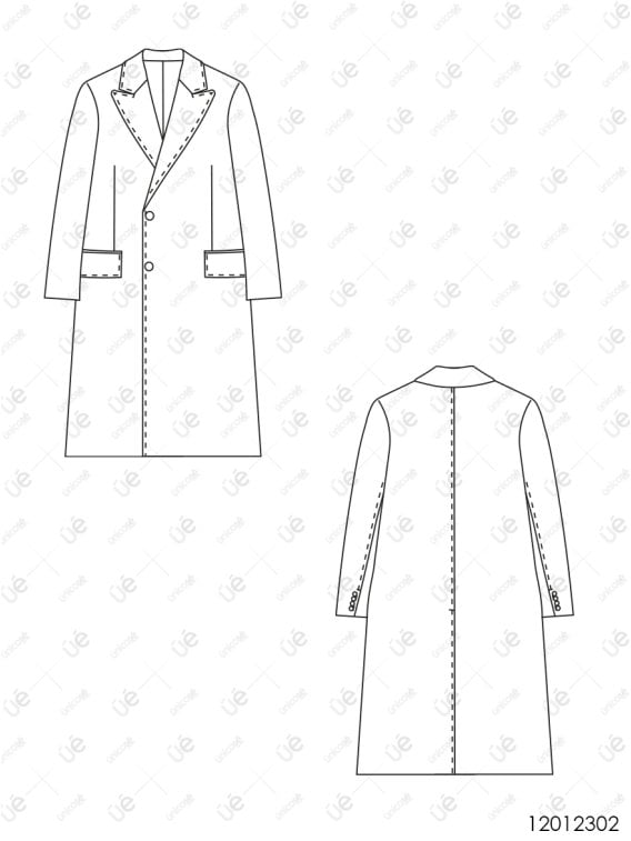 MOLDE ABRIGO SASTRERO HOMBRE 2302