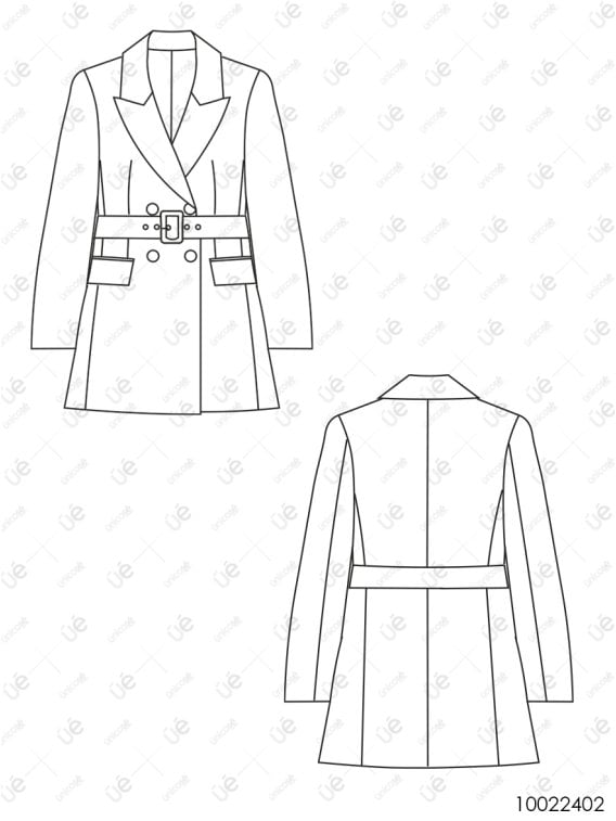 MOLDE CHAQUETA BLAZER MUJER 2402