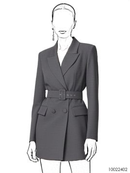 MOLDE CHAQUETA BLAZER MUJER 2402
