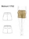 SHORT PINZADO FORMAL MUJER