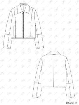 MOLDE CHAQUETA RECTA MUJER 2414