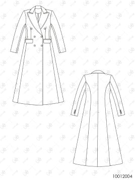 MOLDE ABRIGO MIDI MUJER 2004