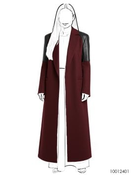 MOLDE ABRIGO BIKER MUJER 2401