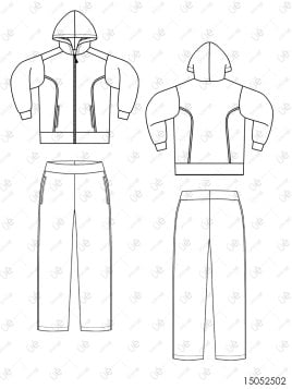 MOLDE ESCOLAR BUZO CORTES 2502