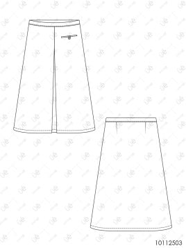 MOLDE FALDA TABLAS MUJER 2503