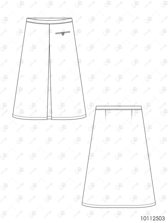 MOLDE FALDA TABLAS MUJER 2503
