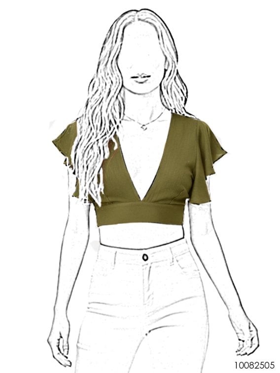 MOLDE TOP CORTO MUJER 2505