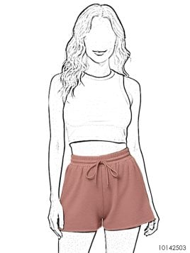 MOLDE SHORT BASICO MUJER 2503