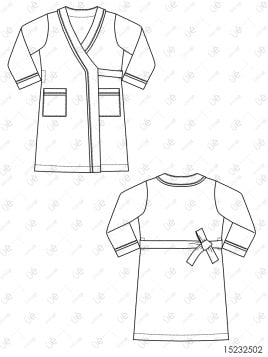 MOLDE ESCOLAR DELANTAL 2502