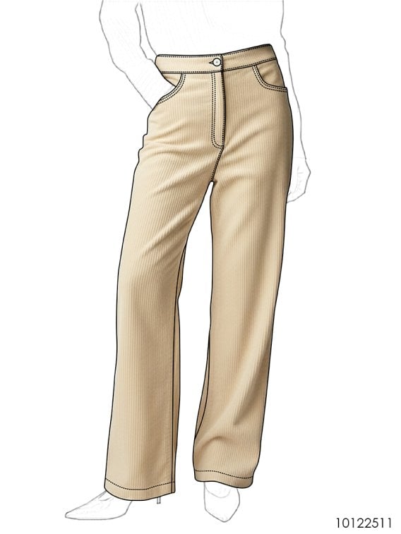 MOLDE PANTALON PIERNA ANCHA MUJER 2511