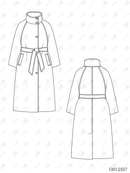 MOLDE ABRIGO CUELLO ALTO MUJER 2507