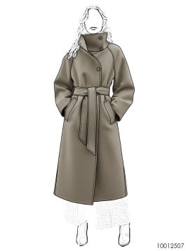 MOLDE ABRIGO CUELLO ALTO MUJER 2507