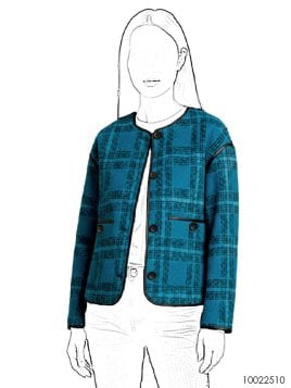 MOLDE CHAQUETA CLASICA MUJER 2510