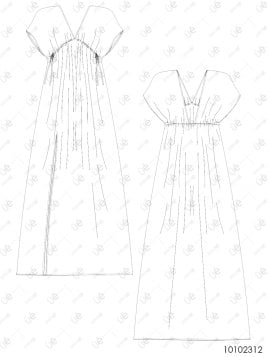 MOLDE VESTIDO PLAYA MUJER 2312