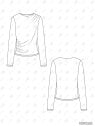 MOLDE POLERA CON PLIEGUES MUJER 2503