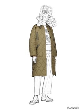 MOLDE ABRIGO MATELASSE MUJER 2503