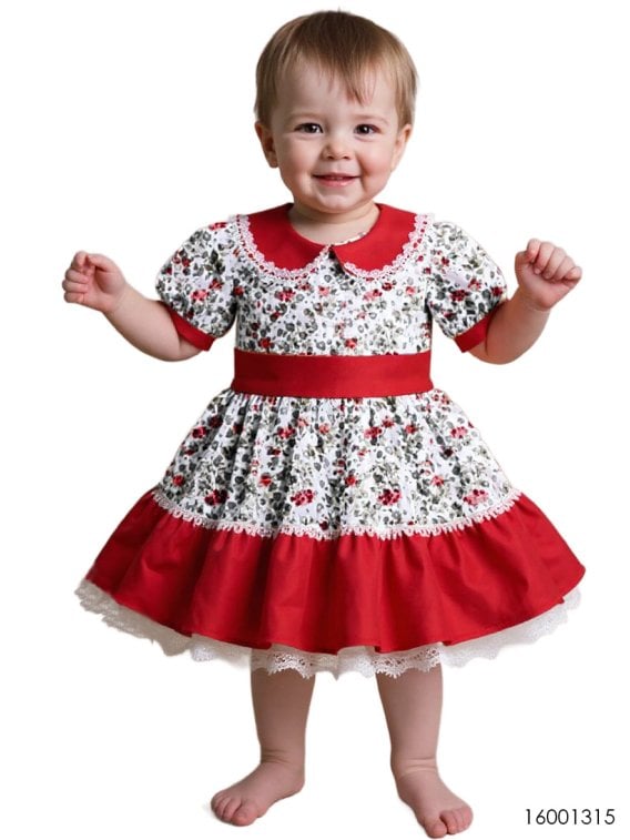 MOLDE VESTIDO HUASA BEBE RT 1315