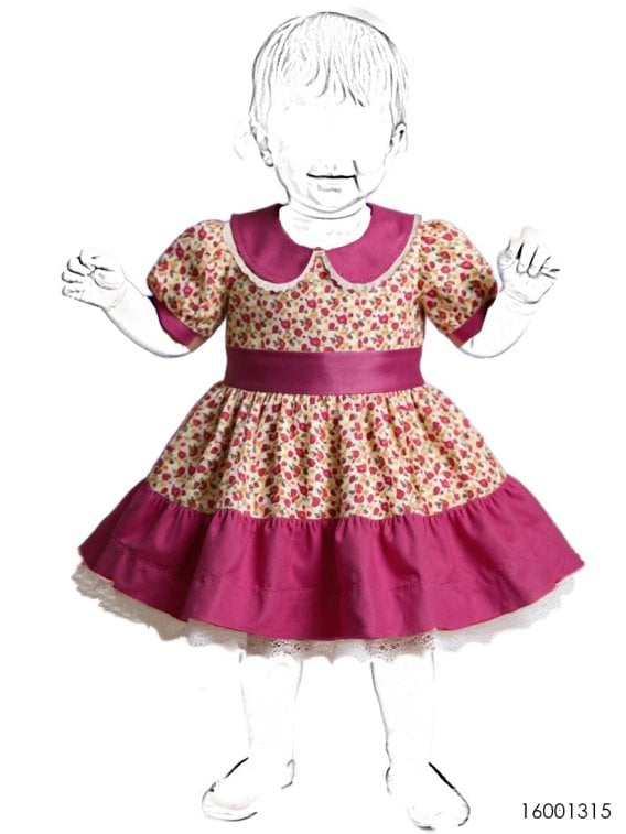 MOLDE VESTIDO HUASA BEBE RT 1315