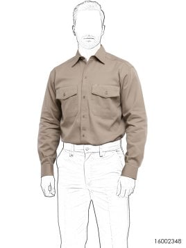 MOLDE CAMISA CARGO HOMBRE RT 2348