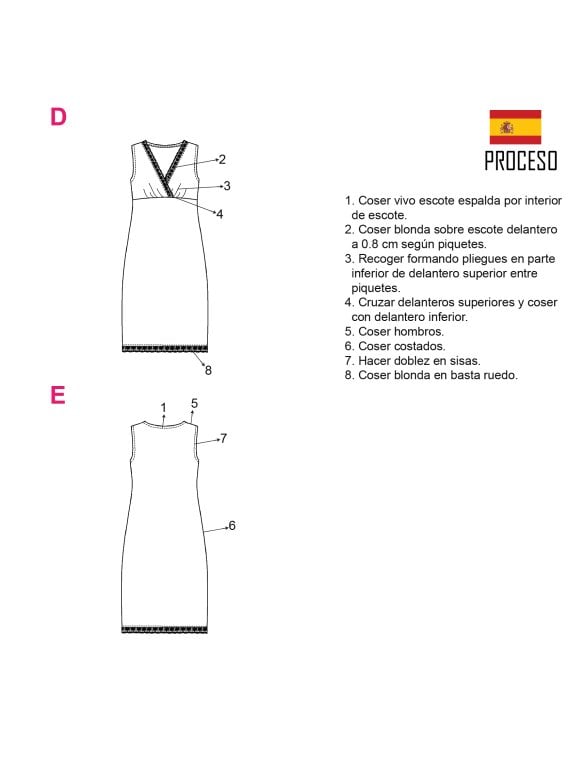MOLDE CAMISA DE DORMIR MATERNAL 2003