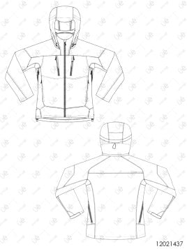 MOLDE CHAQUETA POLAR HOMBRE 1437