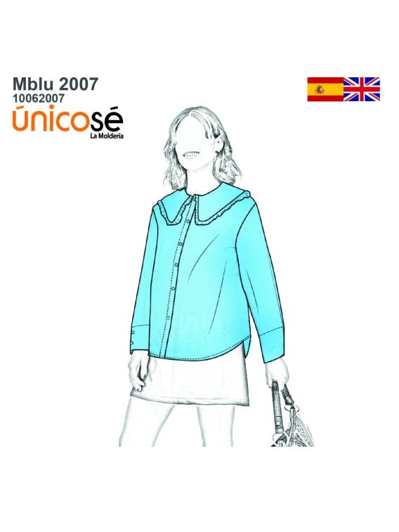 MOLDE BLUSA CUELLO BEBE MUJER 2007