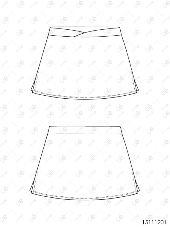 MOLDE FALDA SHORT ESCOLAR 1201