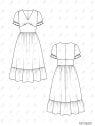 MOLDE VESTIDO IMPERIO MUJER 2601