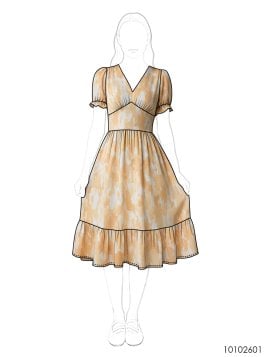 MOLDE VESTIDO IMPERIO MUJER 2601