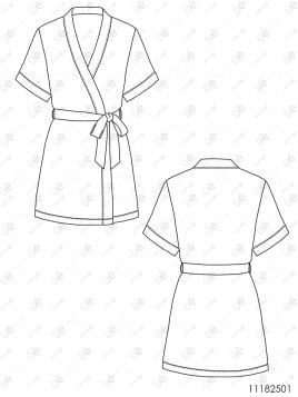 MOLDE PIJAMA BATA NIÑA 2501