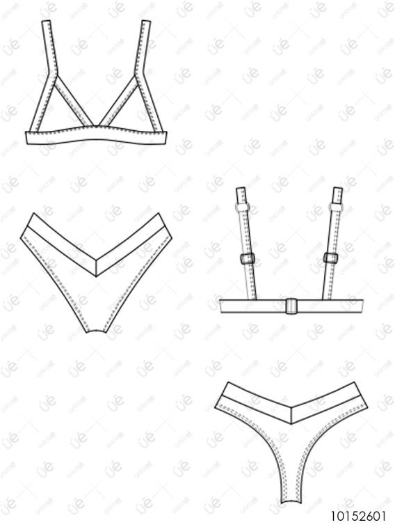 MOLDE TRAJE DE BAÑO 2 PIEZAS MUJER 2601
