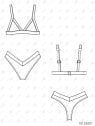 MOLDE TRAJE DE BAÑO 2 PIEZAS MUJER 2601
