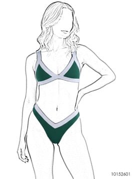 MOLDE TRAJE DE BAÑO 2 PIEZAS MUJER 2601