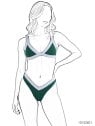 MOLDE TRAJE DE BAÑO 2 PIEZAS MUJER 2601