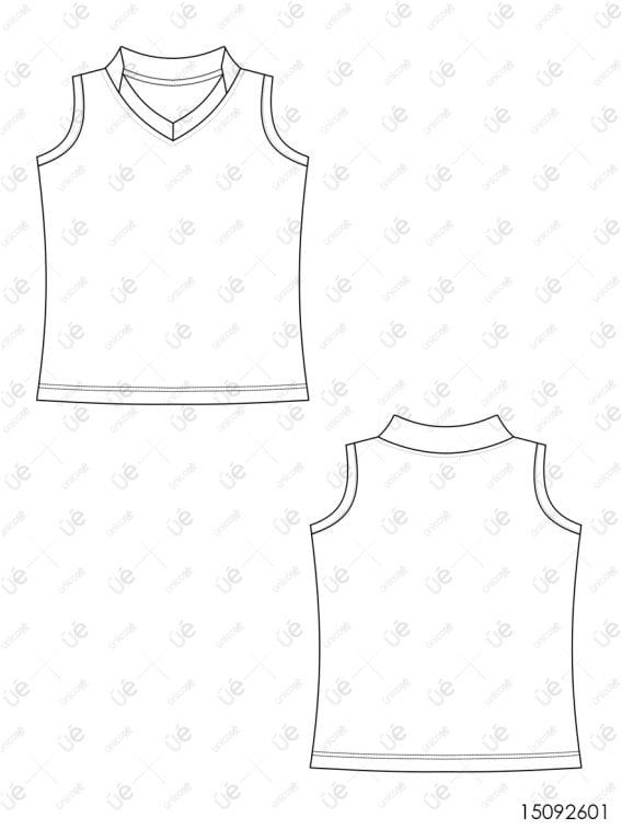 MOLDE ESCOLAR POLERA BASICA 2601