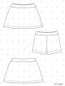 MOLDE ESCOLAR FALDA CON SHORT 2601