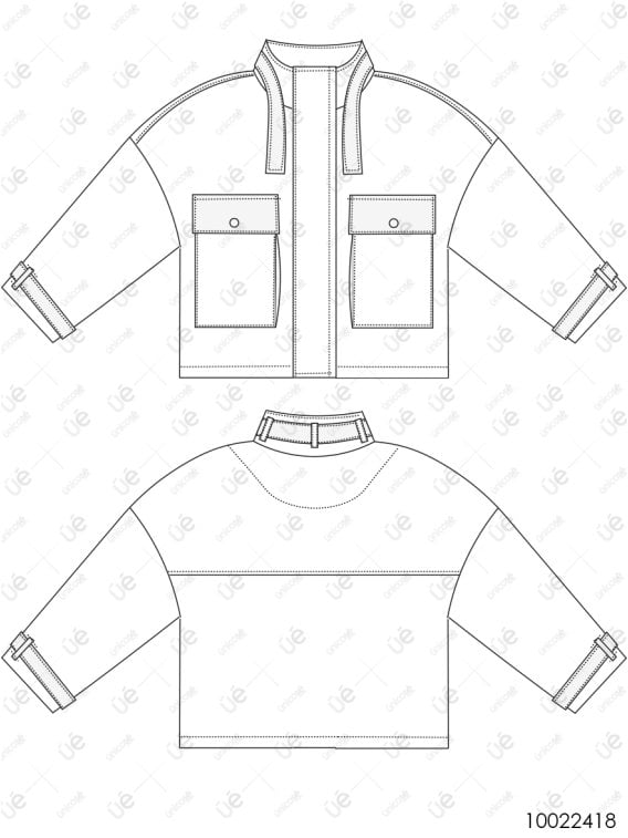 MOLDE CHAQUETA OVERSIZE MUJER 2418