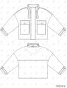MOLDE CHAQUETA OVERSIZE MUJER 2418