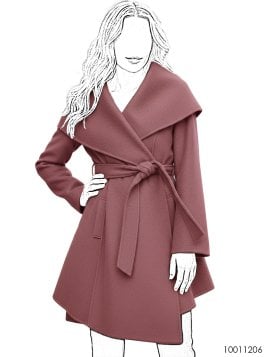 MOLDE ABRIGO CUELLO AMPLIO MUJER 1206