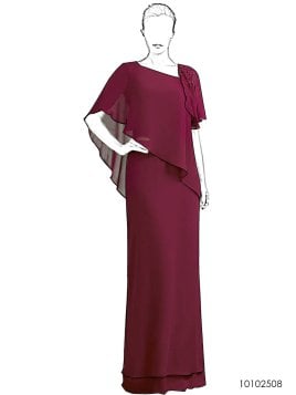 MOLDE VESTIDO LARGO MUJER 2508