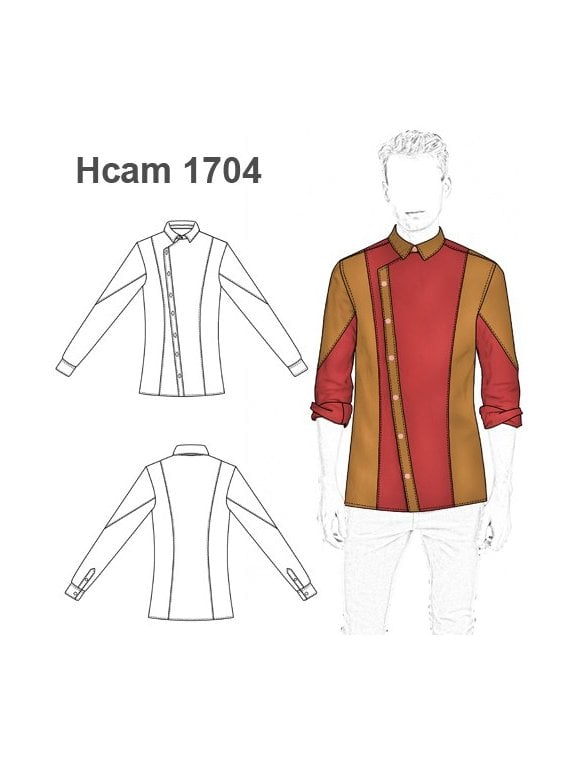 CAMISA SLIM ASIMETRICA