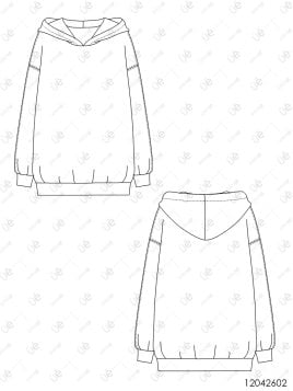 MOLDE POLERON BASICO OVERSIZE HOMBRE 2602