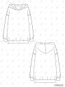 MOLDE POLERON BASICO OVERSIZE HOMBRE 2602