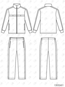 MOLDE BUZO ESCOLAR CORTES 2601